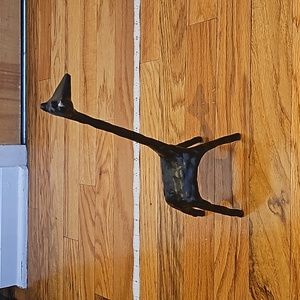 Adorable metal carved look giraffe